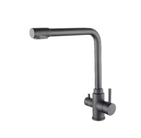 Змішувач для кухні WEZER з підключенням до фільтру EKO4C-01-GUNGREY