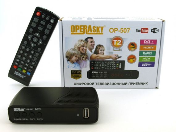 Цифровий телевізійний приймач T2 OP-507 Ресівер (Тюнер) Т2 HD