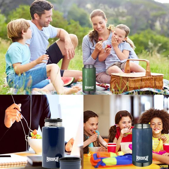 Термос харчовий PowerPlay 9002 Синій 750 мл | Зображення 9