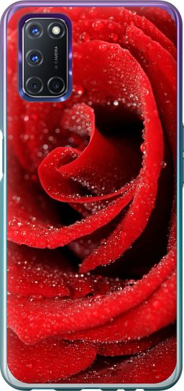 Чехол на Oppo A72 Красная роза "529u-2011-17620"