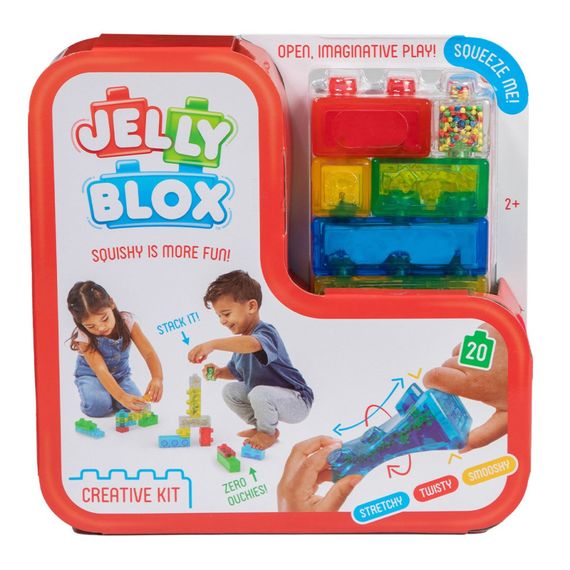 Детский сенсорный конструктор "Набор креатива" Jelly Blox 931692, 20 деталей