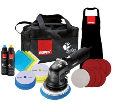Ексцентрикова полірувальна машина в наборі делюкс LHR12E Duetto DLX, ТМ RUPES