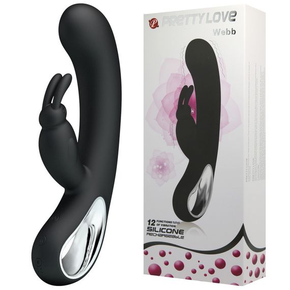 Вібратор - Pretty Love Webb Vibrator Black Sex Aura