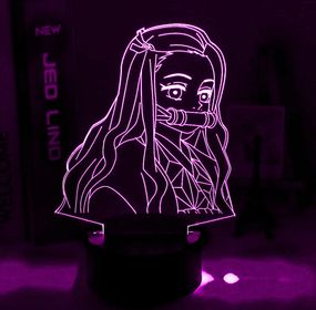 Акриловый светильник-ночник управление с телефона Nezuko Kamado 4 tty-n002164