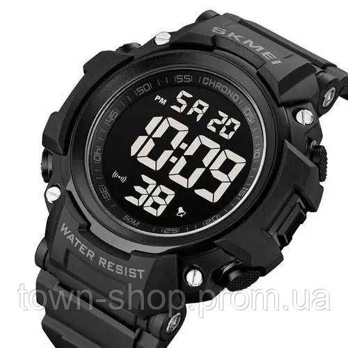 Часы наручные мужские SKMEI 1886BKBK BLACK-BLACK, модные мужские часы, часы наручные мужские. Цвет: черный | Зображення 3