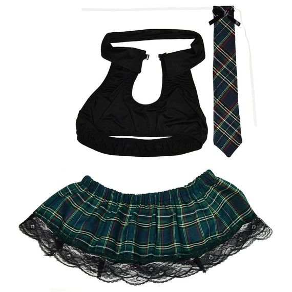 Ігровий костюм Школярка (плюс-сайз) Babydoll 2XL/3XL Чорний 1152 | Зображення 3
