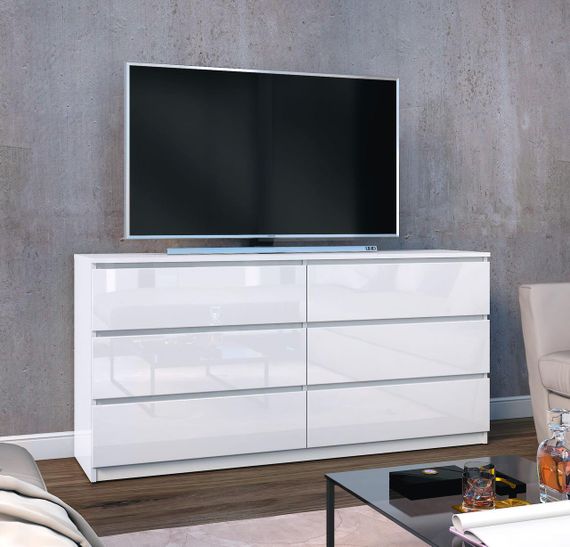 Комод МДФ білий глянець.1500-376-730 | Зображення 1