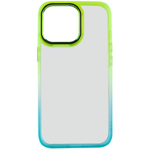 Чохол TPU+PC Fresh sip series для Apple iPhone 14 Pro Max (6.7") Бірюзовий / Лимонний | Зображення 1