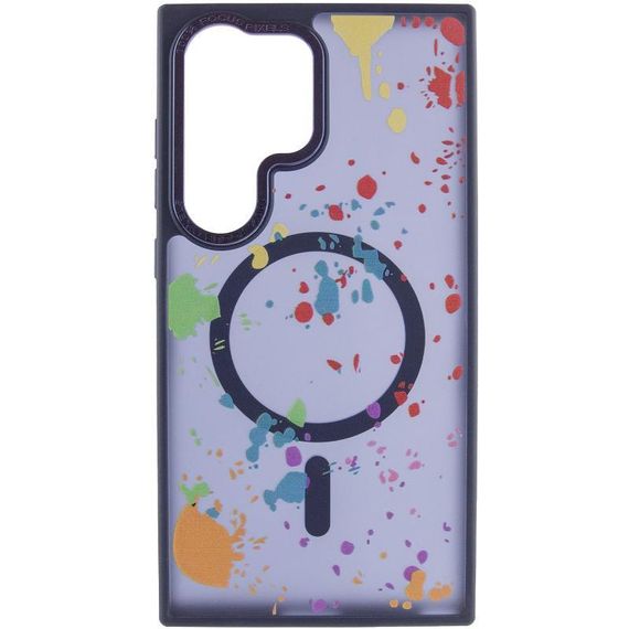 Чехол TPU+PC Flush with Magnetic Fit для Samsung Galaxy S25 Ultra  Dark blue | Зображення 1