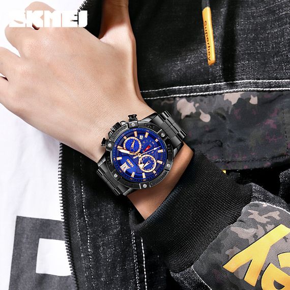 Годинник S2kmei 9235BKBU Black-Blue | Зображення 2