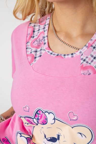 Пижама женская, цвет розовый, 243R03675 | Зображення 4