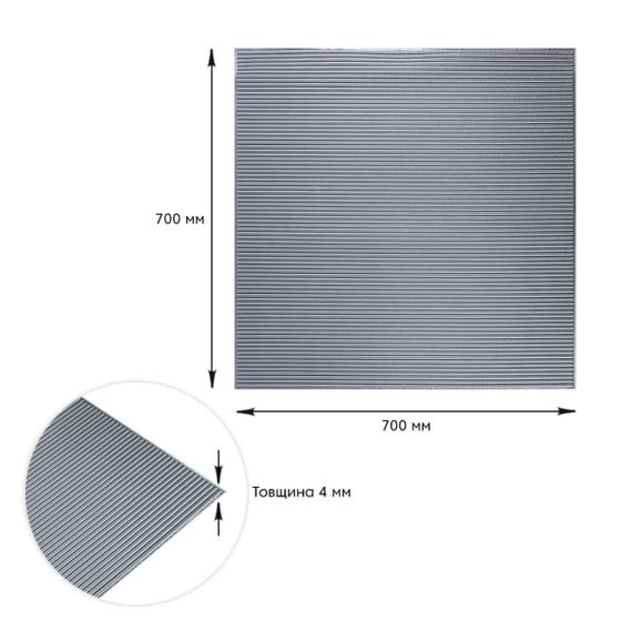 Панель 3D Silver 700*700*4mm (D) SW-00001952 | Зображення 2