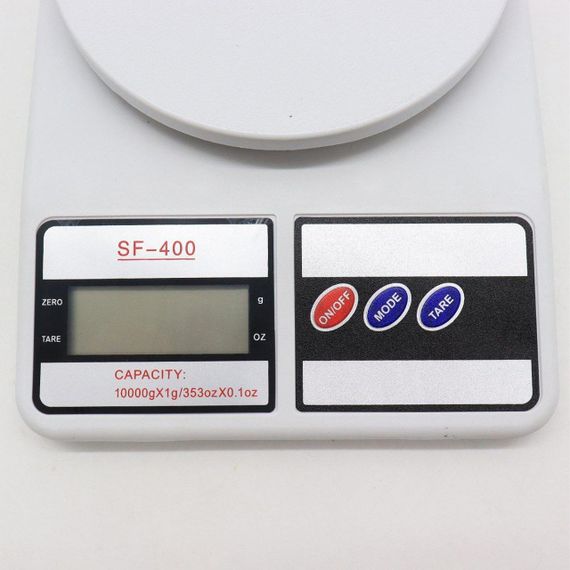 Электронные кухонные весы до 10 кг SF-400, на батарейках / Весы на кухню с LCD-дисплеем / Настольные весы | Зображення 5