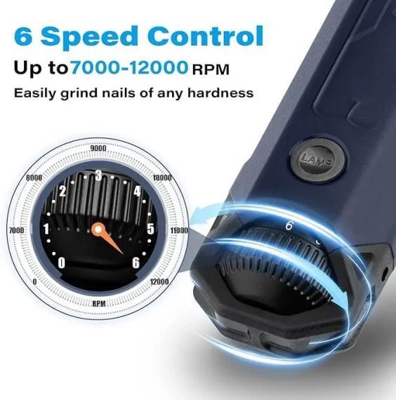 Триммер для кігтів собак Casfuy Professional Pet Nail Grinder N60 (чорний) | Зображення 3