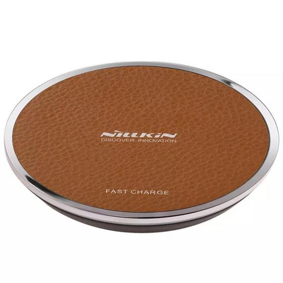 БЗУ Nillkin Magic Disk 3 Fast Wireles Charger 10W (MC014) Brown | Зображення 2