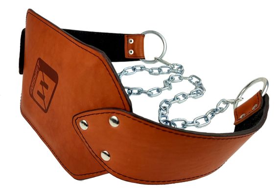 Пояс для обтяжень EasyFit (шкіра) до 200 кг коричневий (EF-DBC-200-BR) | Зображення 2