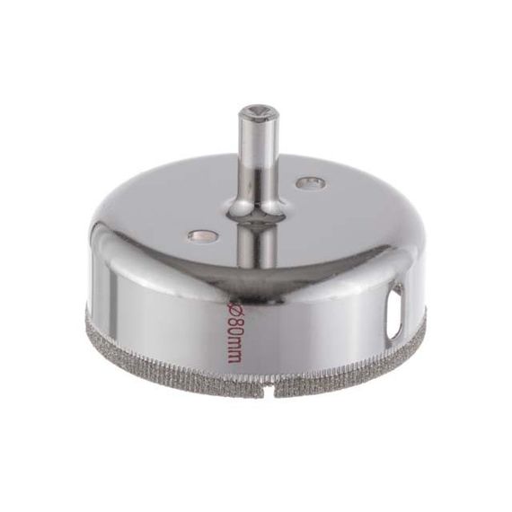 Свердло алмазне трубчасте по склу та кераміці 80 мм INTERTOOL SD-0376 | Зображення 1