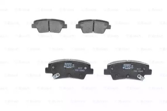 Колодки гальмівні дискові HYUNDAI/KIA/SSANGYONG i30/Ceed/Optima/Korando 54R AL10, BOSCH (0986494768)