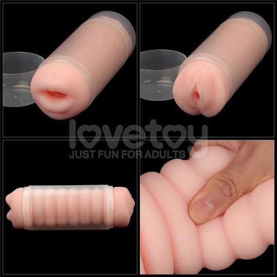 Мастурбатор подвійний SKIN BLOWOUT DOUBLE SIDE STROKER Sex Aura | Зображення 6