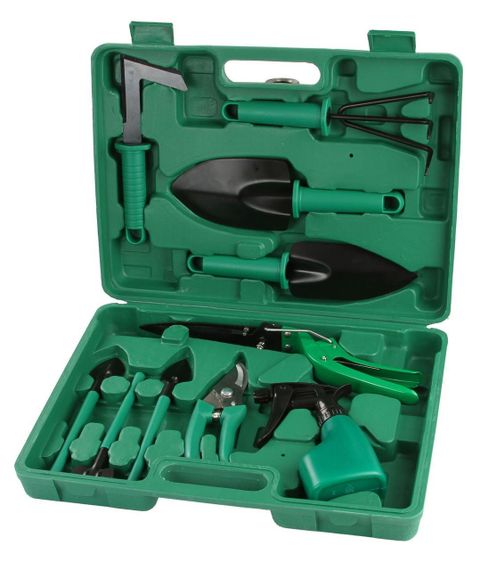 Великий набір садових інструментів у кейсі (10 предметів) | Зображення 2