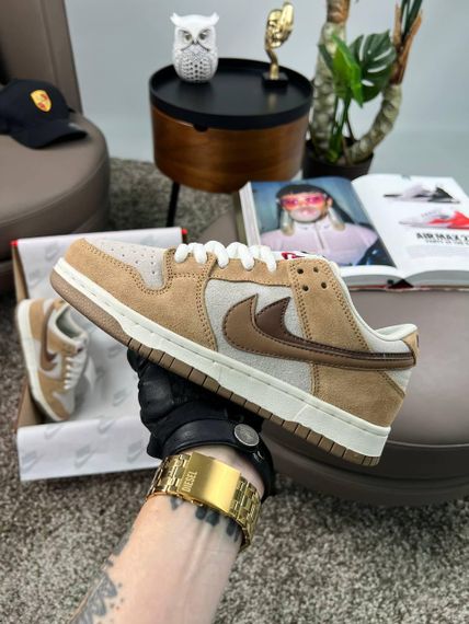 Кросівки SB Dunk Low SE “85 Double Swoosh Brown Grey , В'єтнам 38 24 см | Зображення 9