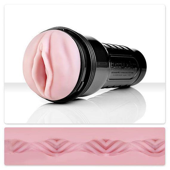 Мастурбатор-вагіна Fleshlight Pink Lady Vortex, ніжний реалістичний рельєф Sex Aura | Зображення 1