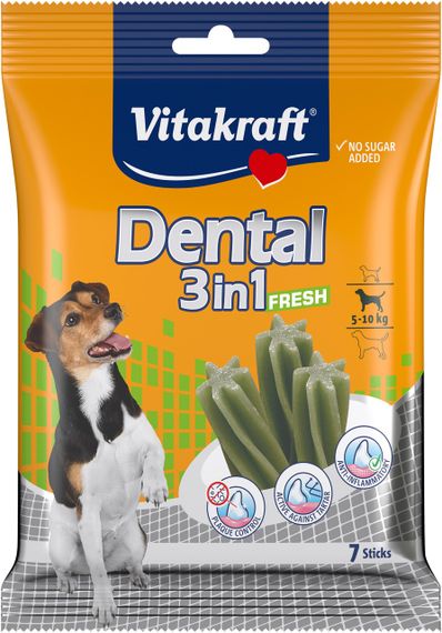 Ласощі для собак з м'ятою Vitakraft Dental Medium, 120 гр