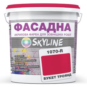 Краска Акрил-латексная Фасадная Skyline 1070R (C) Букет роз 3л