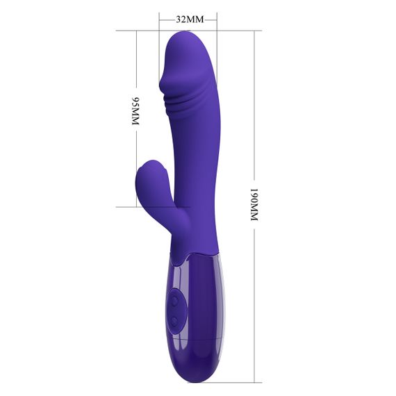 Вибратор - Pretty Love Snappy Vibrator Blue sexstyle | Зображення 7