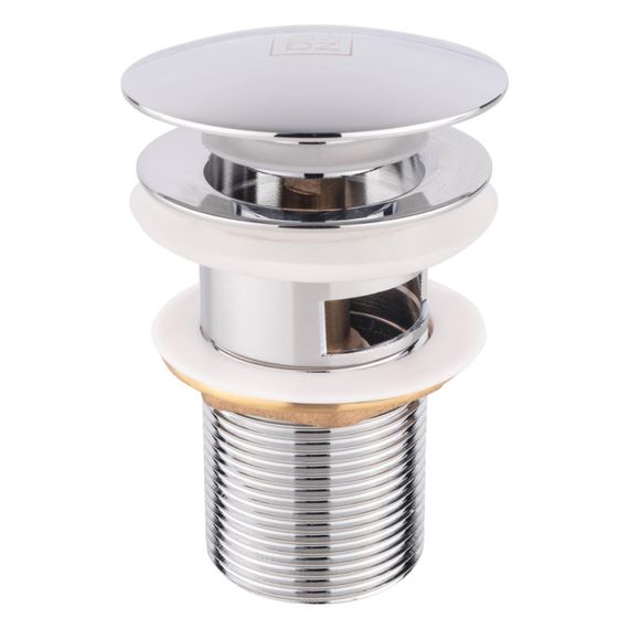 Донний клапан для раковини Lidz (CRM) -47 00 003 00 з переливом