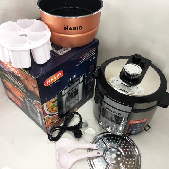 Мультиварка пароварка скороварка качественная MAGIO MG-429 1200 Вт 5 л, Мультиварка пароварка 5 л NQ-94 | Зображення 2