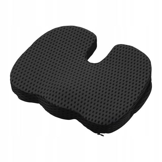 Ортопедична подушка для сидіння 4FIZJO 4FJ0613, 35x45x7 см, Black | Зображення 1