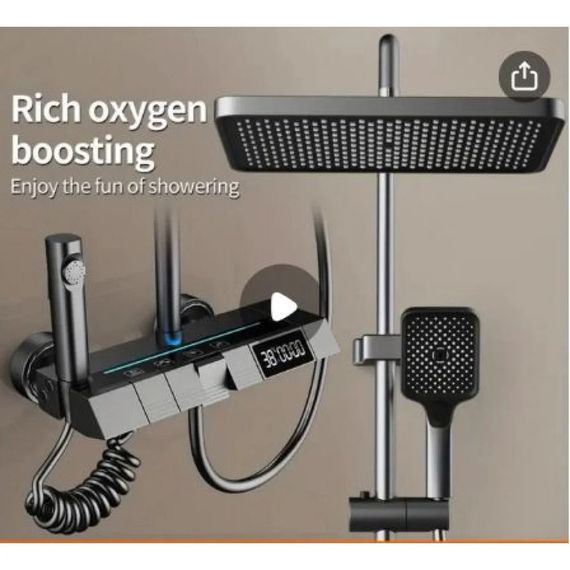 Змішувач для ванної кімнати чорного з нержавіючої сталі XPRO Shower-1 (45902-_2249) | Зображення 2