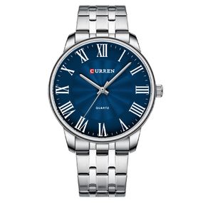Чоловічий годинник Curren 8422 Silver-Blue