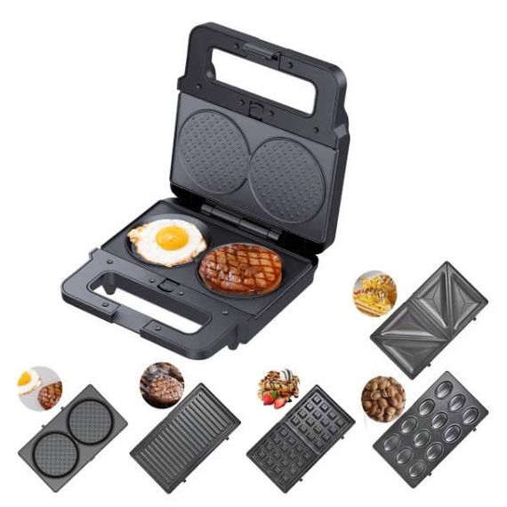 Вафельниця Мультимейкер зі знімними пластинами 5в1 2200 Вт 5в1 Zepline ZP-813