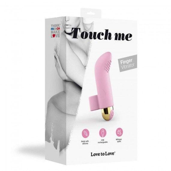 Вибратор на палец Love To Love TOUCH ME ROSE перезаряжаемый, мощный мотор sexstyle | Зображення 3