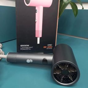 Профессиональный фен для волос с ионизацией Rainberg RB-2253 2000Вт Gray IX-51