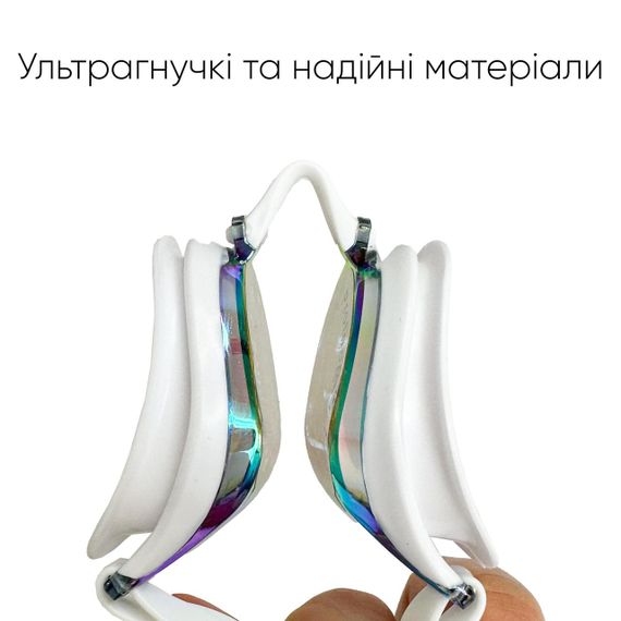 Очки для плавания Renvo Aries Pro Уни Anti-fog Белый, Фиолетовый OSFM (2SG100-03) | Зображення 2