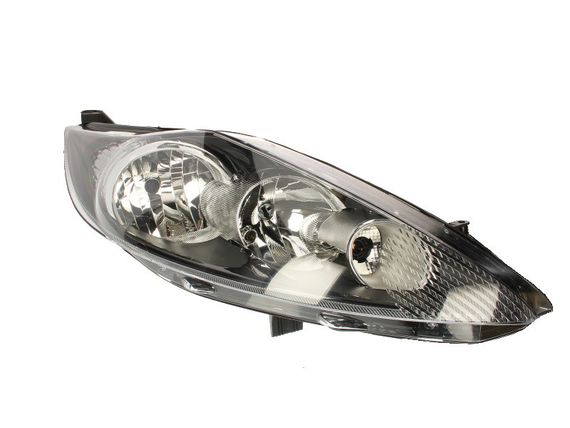 Фара Передняя Ford Fiesta 2008-2013 Правая H7/H1, Черная Рамка, Электро регулировка С моторочиком | Зображення 1
