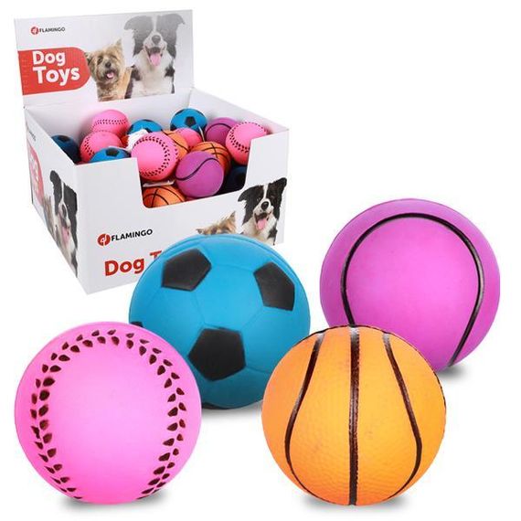Flamingo Sports Ball Neon фламинго спортивный мяч неон игрушка для собак