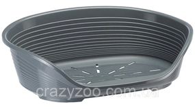 Пластиковий лежак для собак та котів Ferplast Siesta Deluxe 2 сірий 49х36х17.5 см 70202947