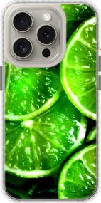 Чохол на iPhone 15 Pro Зелені часточки лимона "852pc-3096-2448"