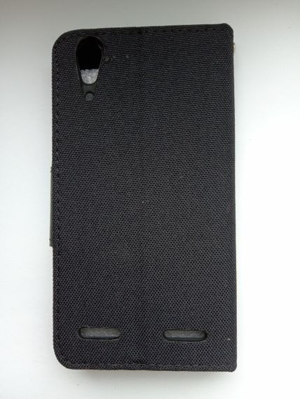 Чохол-книжка Goospery з тканини для Lenovo A6000 чорний | Зображення 1