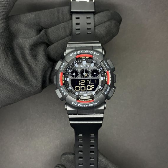 Чоловічий годинник Skmei 1857RD Black-Red | Зображення 9