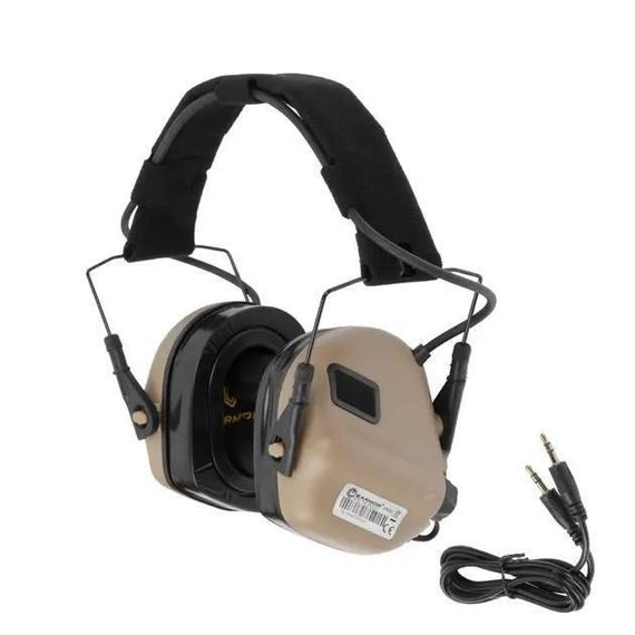Активні навушники Earmor M31 Plus стрілецькі навушники для захисту слуху тактичні навушники для стрільби