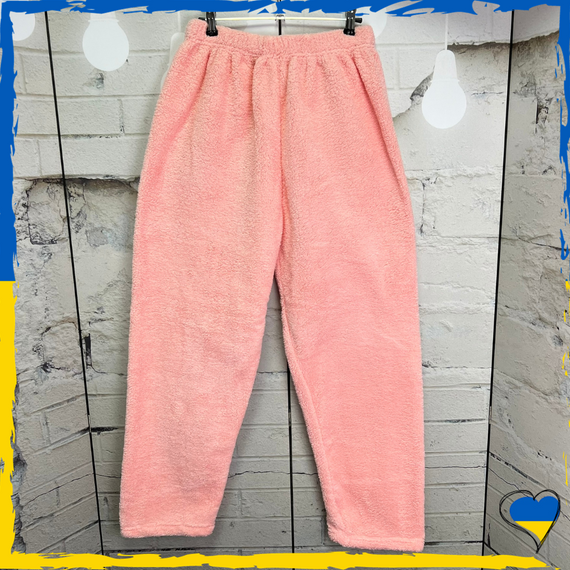 Штани піжамні махрові жіночі. Піжамні штани S, L