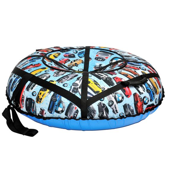 Тюбінг надувні санчата 100 см "бмв" (Оксфорд, ПВХ) плюшка для снігу | Зображення 2