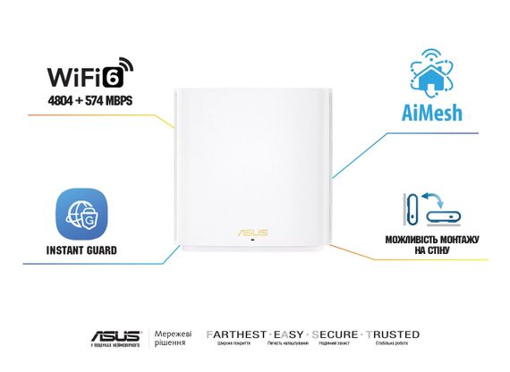 ASUS Маршрутизатор ZenWiFi XD6S 2PK 1xGE LAN 1xGE WAN MU-MIMO OFDMA MESH (90IG06F0-MO3B40) | Зображення 5