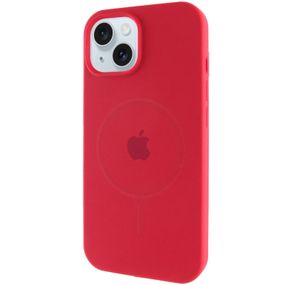 Чохол Silicone Case Full Protective (AA) with MagSafe для Apple iPhone 15 Plus (6.7") Червоний / Deep Red