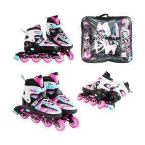 Ролики з переднім колесом 38-42р устілка 24,5-26,5см колеса PU d 7см94150-L Best Roller Чорні з